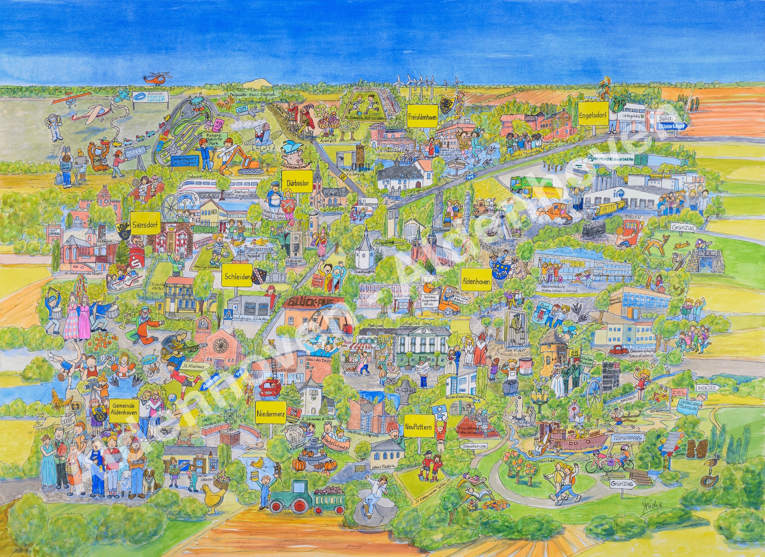Wimmelbild Aldenhoven